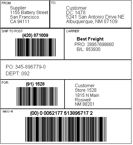 barcode label format 128